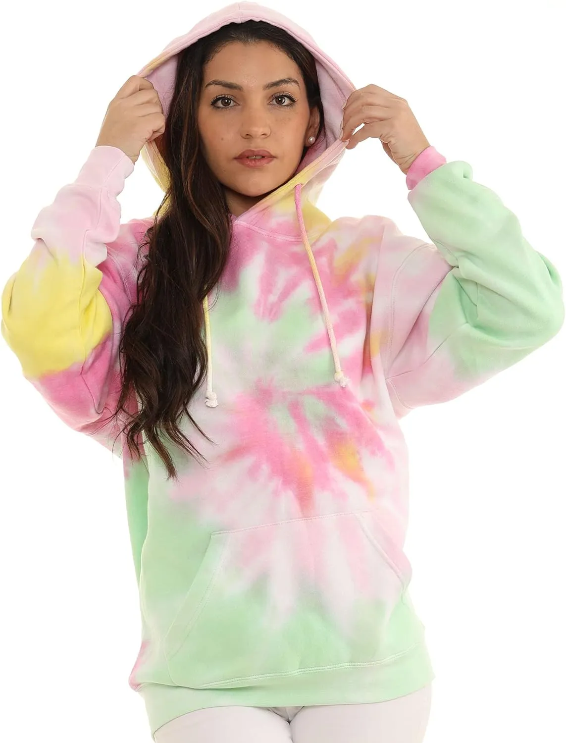 Pure Essence Tie Dye Sweatpants, Long Sleeve T-Shirts, Hoodies, and Crew Neck Sweatshirts (Sizes S, M, L, XL).