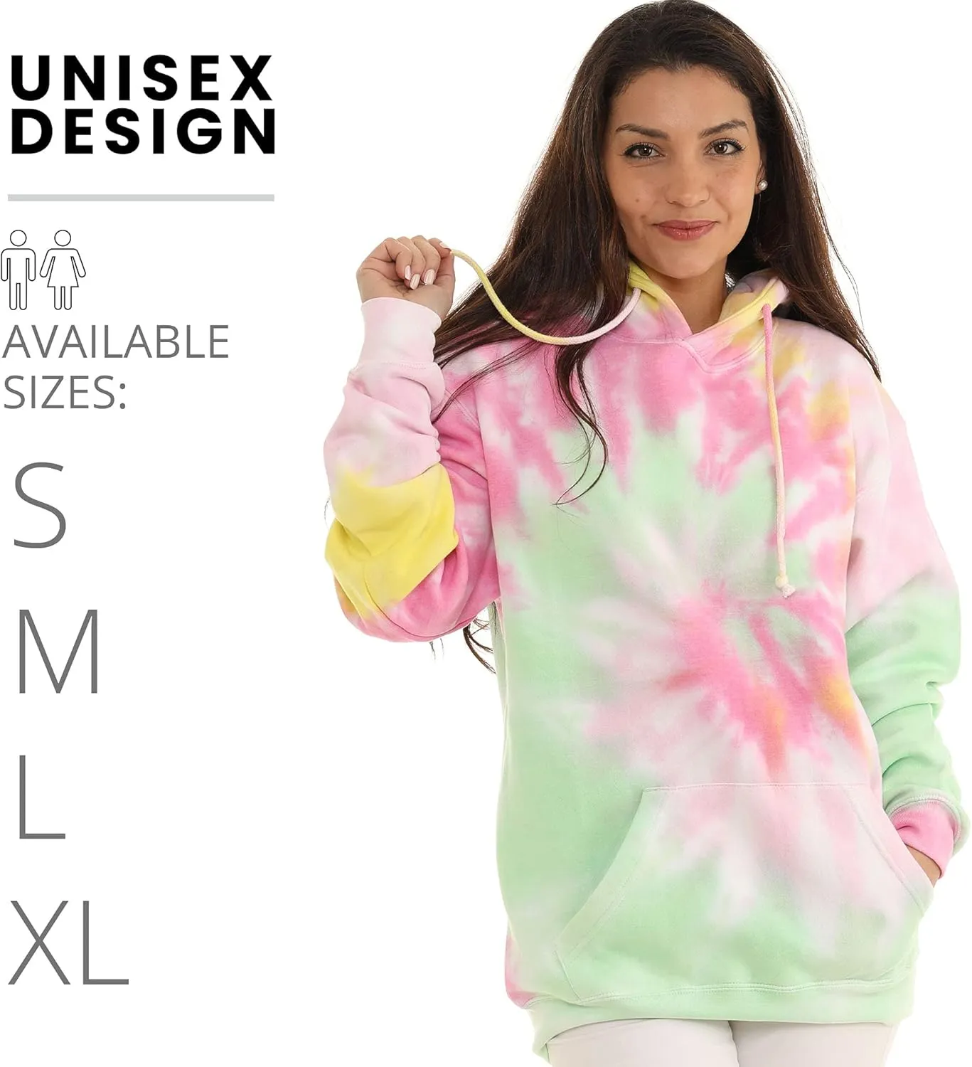 Pure Essence Tie Dye Sweatpants, Long Sleeve T-Shirts, Hoodies, and Crew Neck Sweatshirts (Sizes S, M, L, XL).