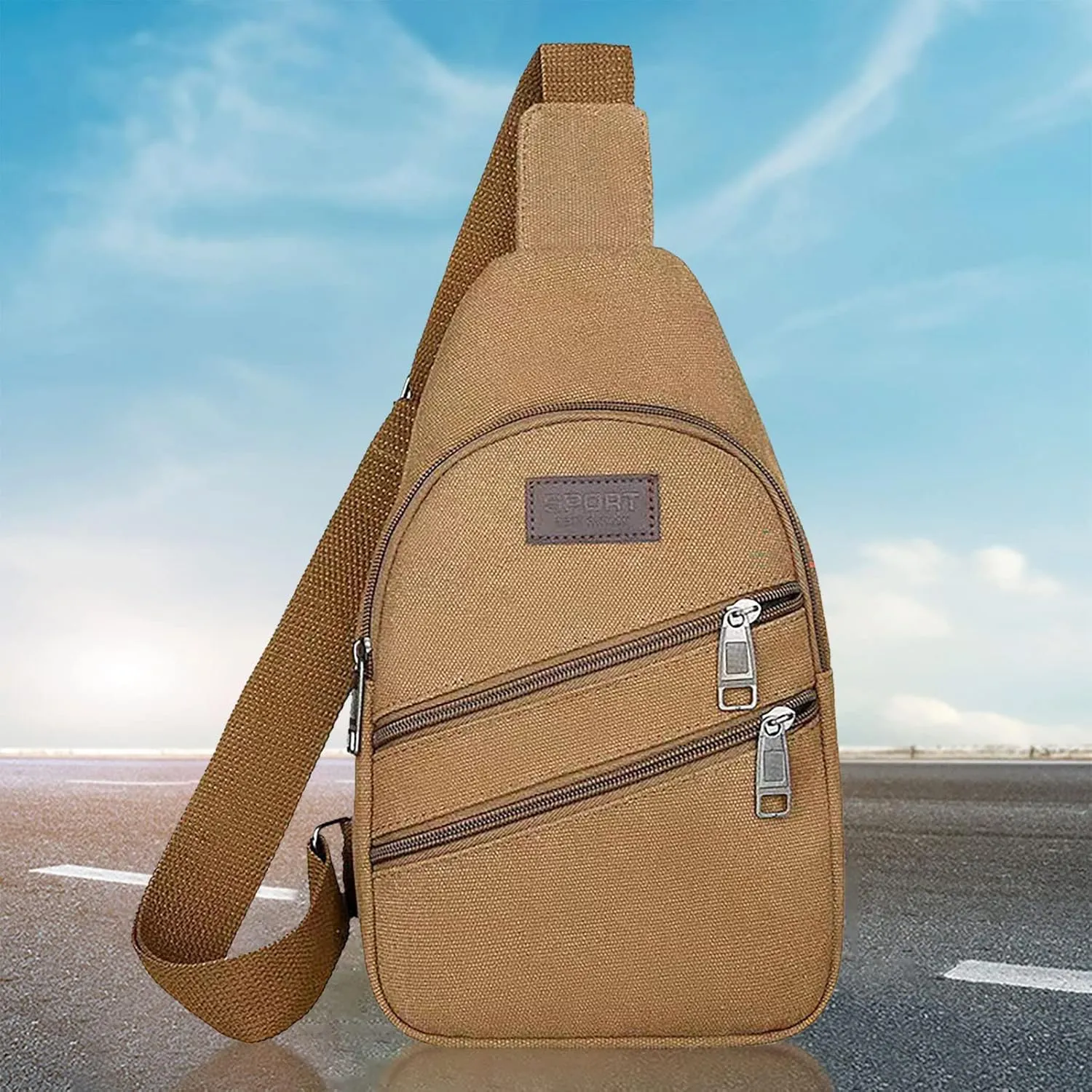 Purses and Handbags 2025 Men's Casual Solid Color Simple One Shoulder Messenger Bag