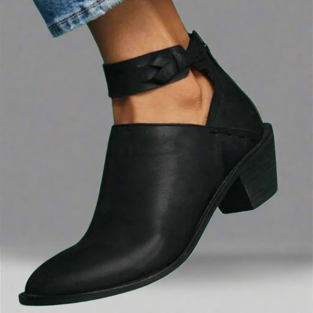 Renata | Mid-Toe Block Heel Singles  Where Comfort Meets Style
