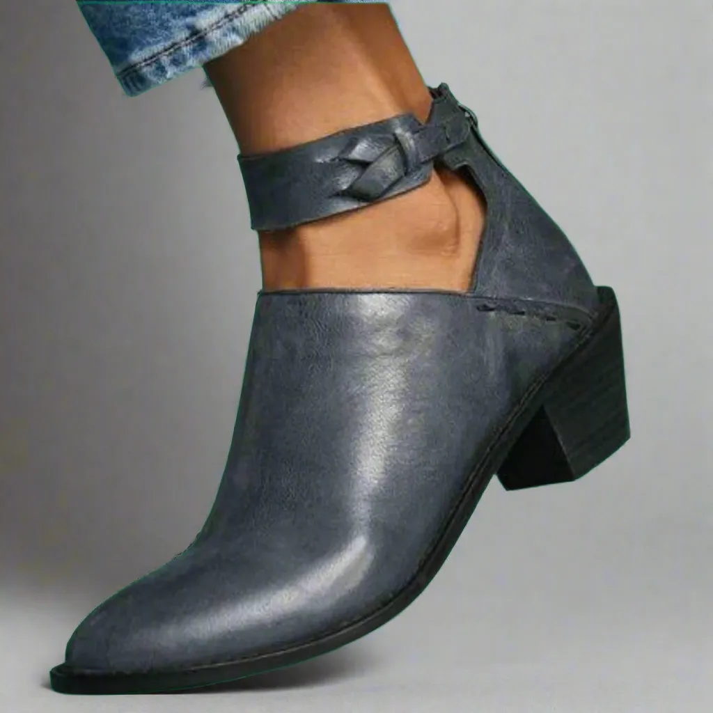 Renata | Mid-Toe Block Heel Singles  Where Comfort Meets Style