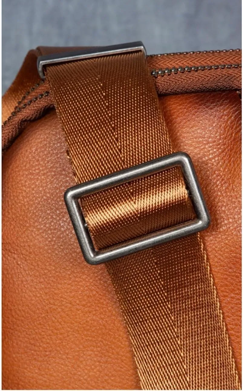 Retro Briefcases Messenger Bags Men's Genuine Leather Shoulder Bags Casual Daypacks Handbags Laptop Bags
