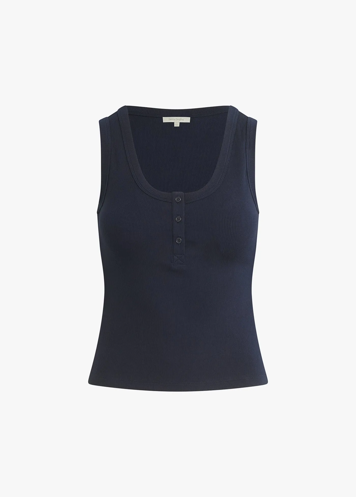 RIBBED HENLEY TANK