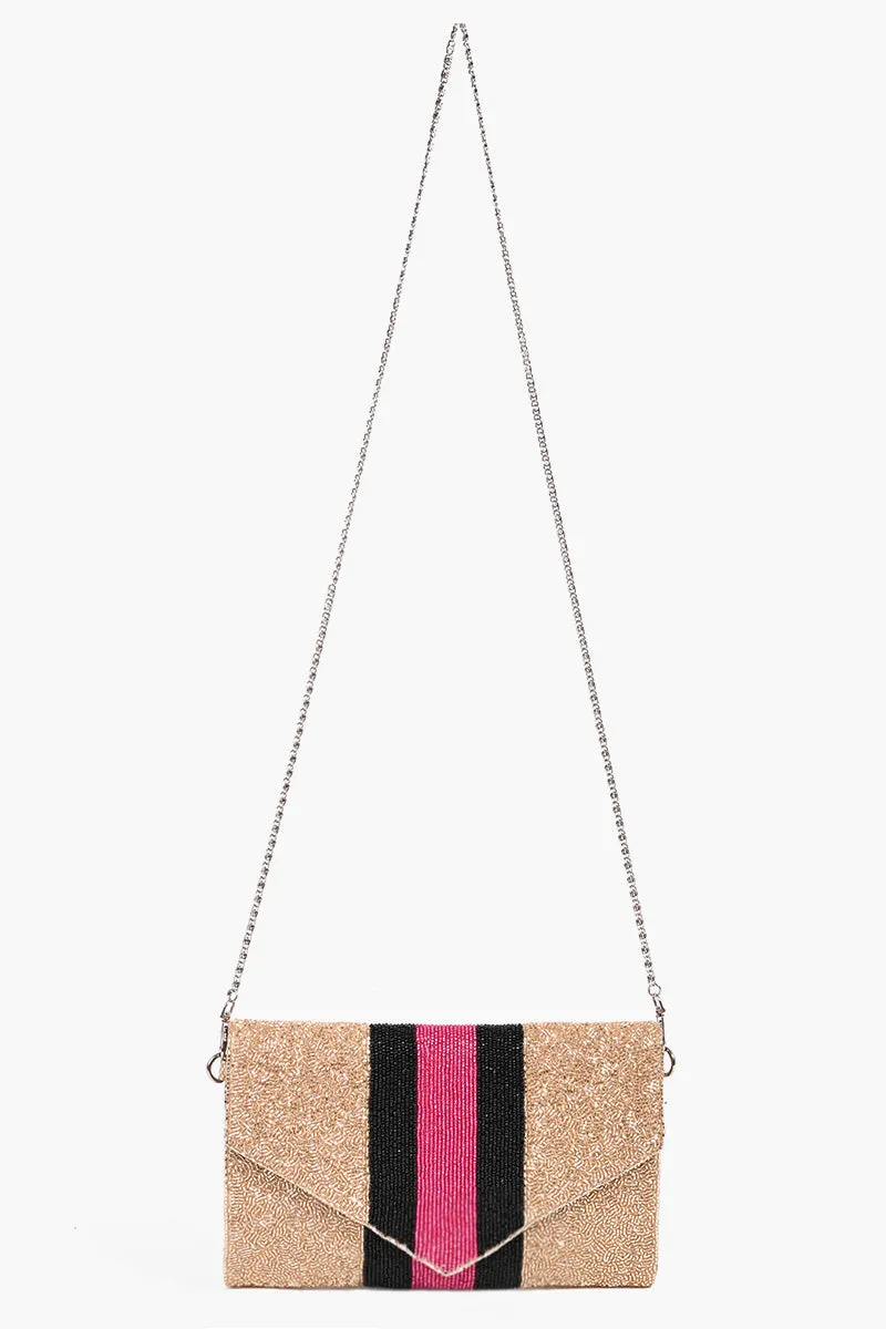 Rose Gold Envelope Clutch