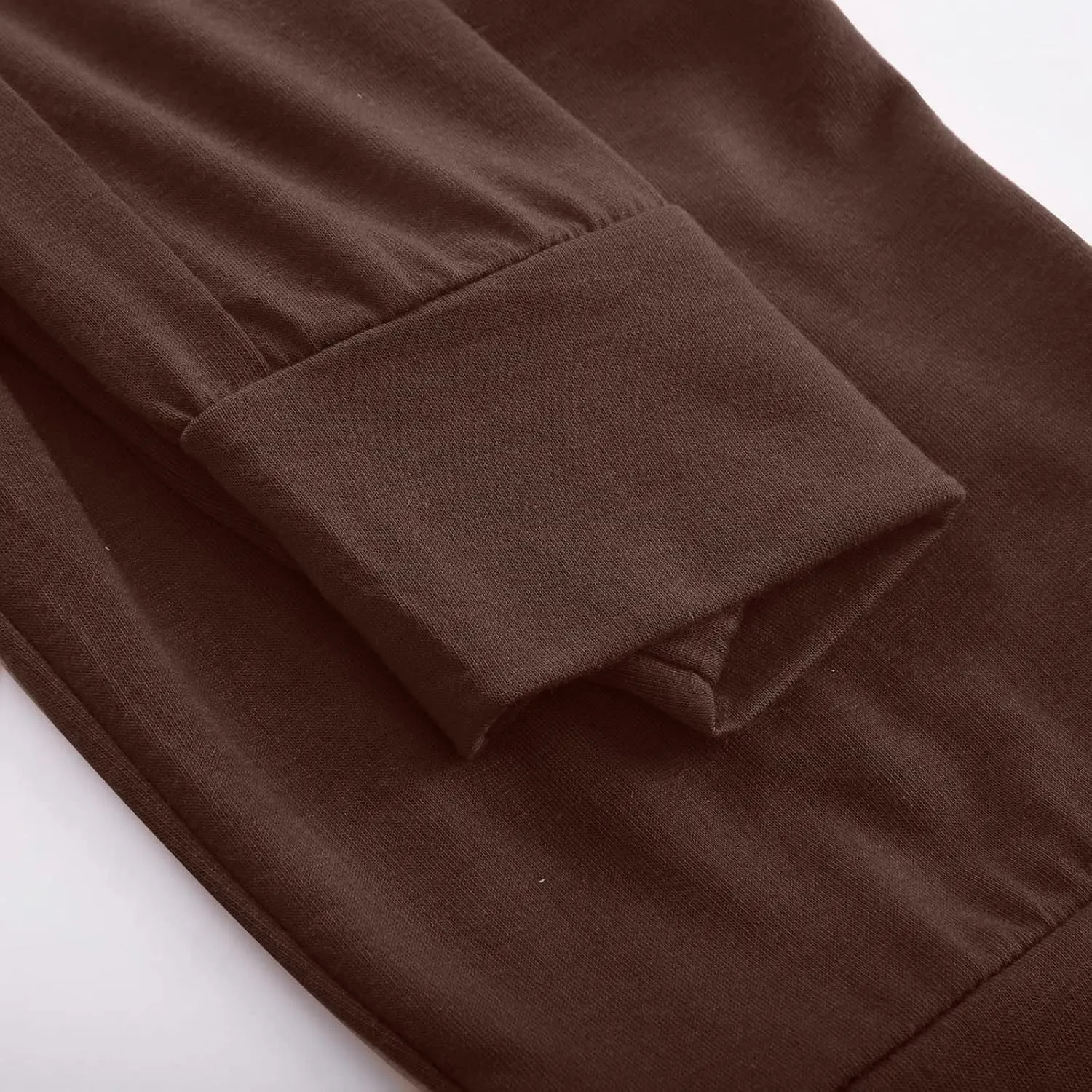 Ruziyoog High Waisted Yoga Pants with Pockets Casual Wide Leg Lounge Pants Drawstring Elastic Waist Trousers for Women