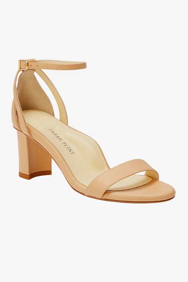 Sarah Flint Perfect Block Sandal 60 :: Sand Calf