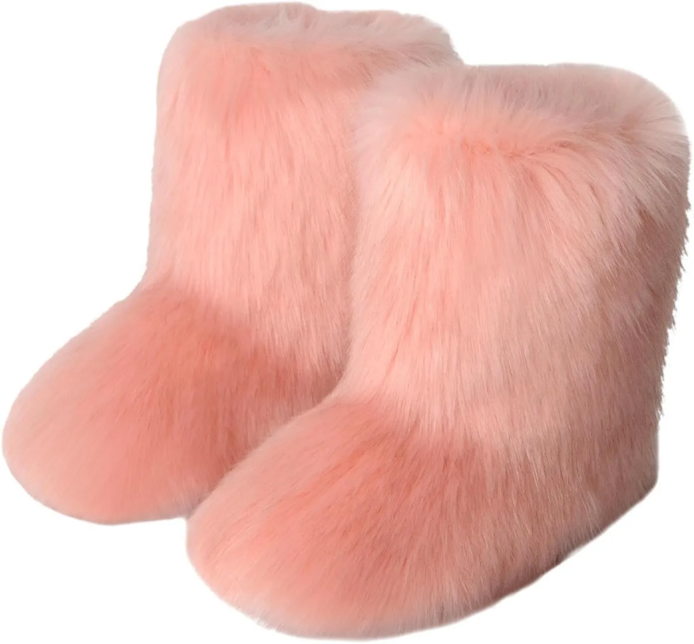 SBGMoSJ Winter Boots for Women Waterproof Snow Wide Womens Fashionable Winter Boots Extra Wide Winter Boots for Women Mid Calf Winter Boots for Women with Fur Tall Winter Boots for Women