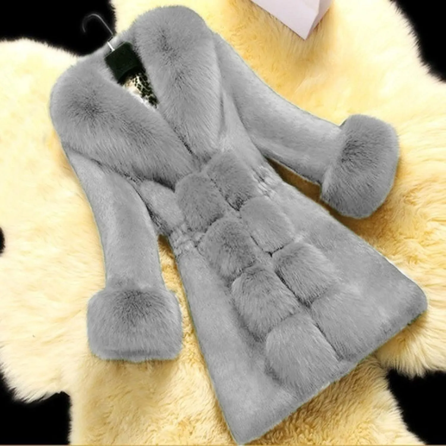 SHAOBGE Womens Jackets Fall Women Lady Coat Winter Warm Long Sleeve Solid Outwear Coat Plush Jacket Warm Fleece Tops for
