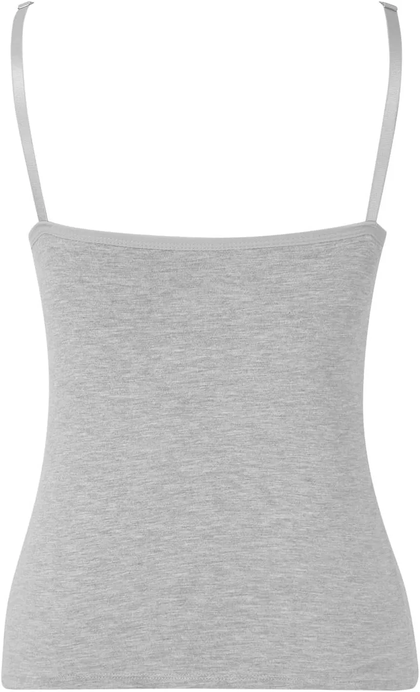 Shelf Bra Tank Tops for Women Soft No Underwire Built in Bra Camisole Spaghetti Strap Cotton Yoga Padded Cami Shirts