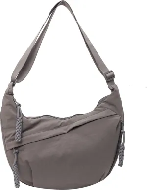 Shoulder Bags for Women Small Capacity Multi Pockets Crescent Bag Canvas Nylon Casual Daily Use Work Handbags