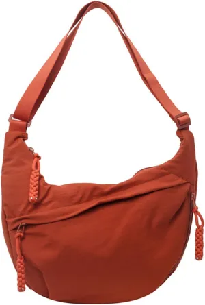 Shoulder Bags for Women Small Capacity Multi Pockets Crescent Bag Canvas Nylon Casual Daily Use Work Handbags