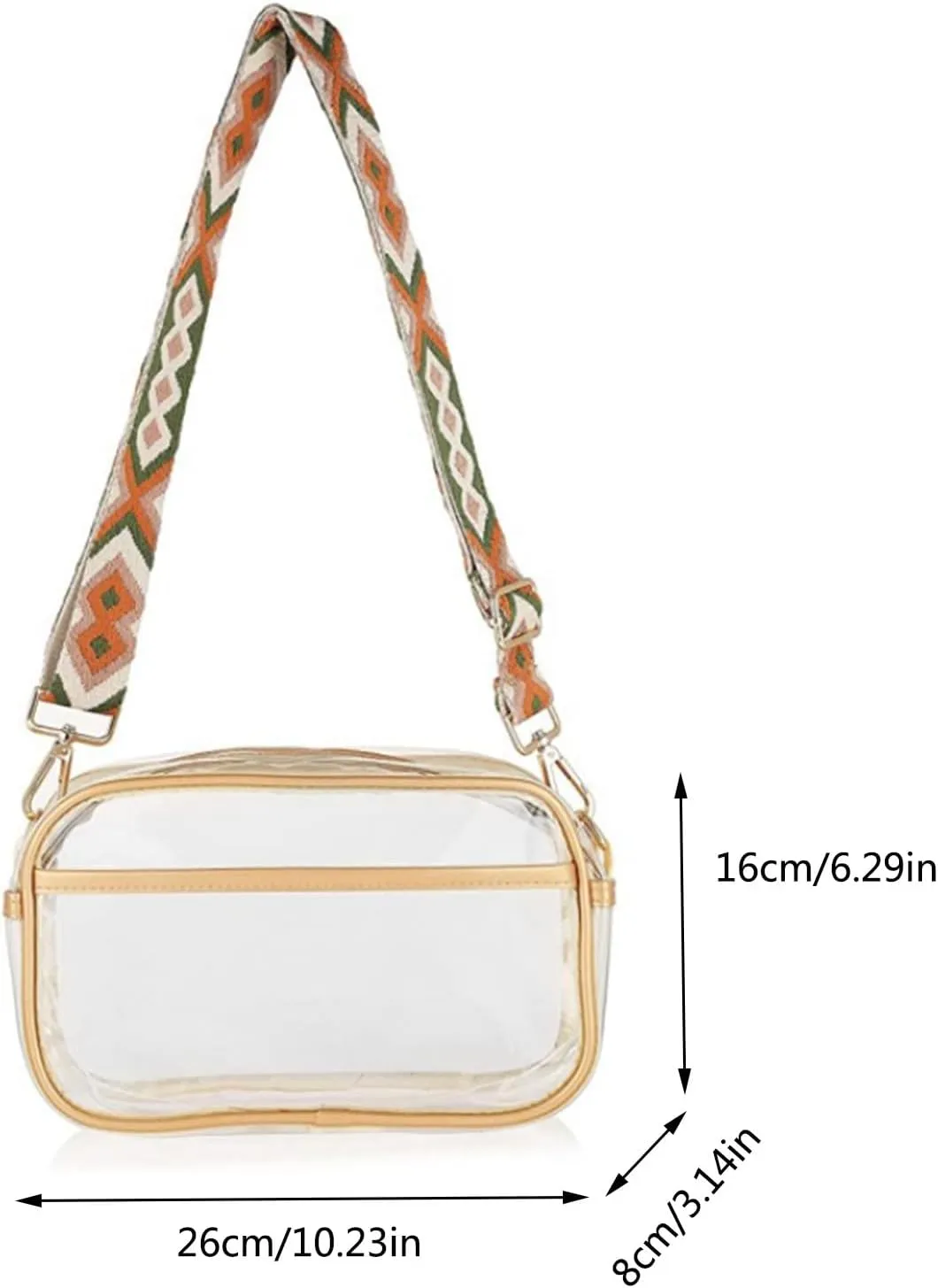 Shoulder Bags for Women Women Shoulder Bag Fashion New Pattern Simple Solid Color Transparent Womens (Black, One Size)