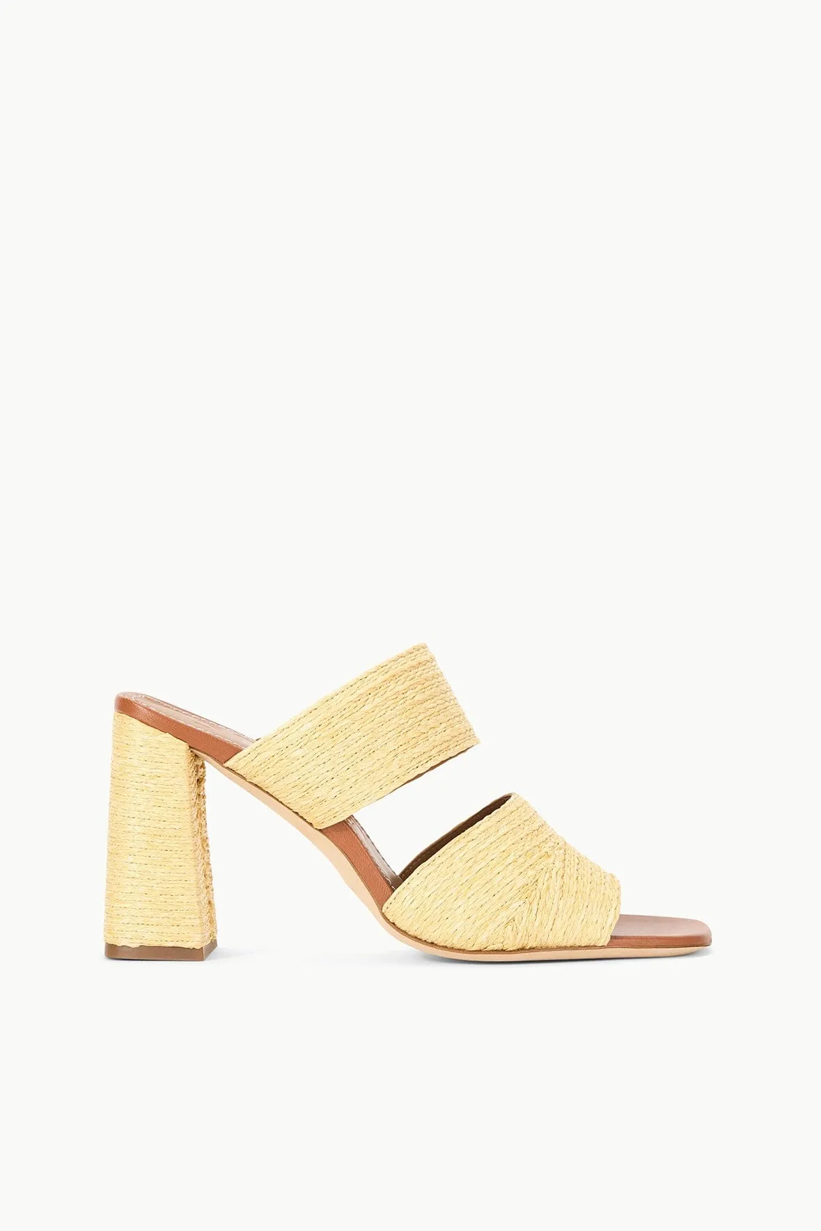 SKYLAR HEEL | NATURAL RAFFIA