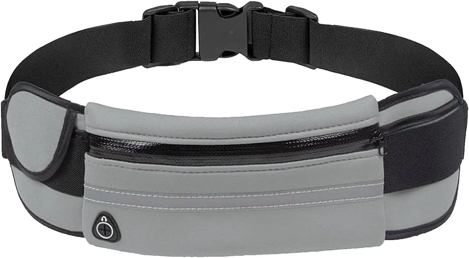 Slim Running Belt for Men, Waterproof Fanny Pack with Water Bottle Holder,Phone Holder for Running,Reflective Waist Bag,Runners Belt Pouch,Money Belt,Waist Pack for Workout Camping Running Travel