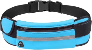 Slim Running Belt for Men, Waterproof Fanny Packs for Women,Phone Holder for Running,Reflective Waist Bag for Women,Runners Belt Pouch,Money Belt,Waist Pack for Running Travel Workout Camping