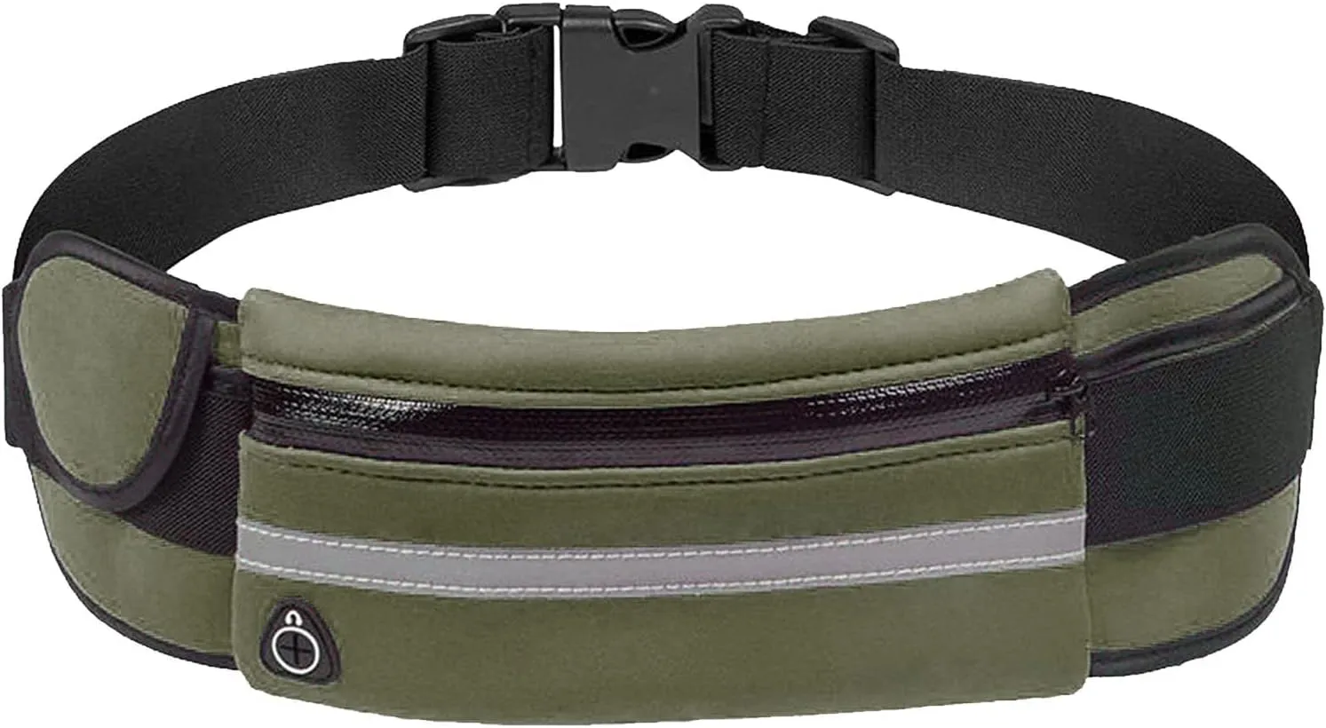 Slim Running Belt, Waterproof Fanny Pack with Water Bottle Holder,Phone Holder for Running,Reflective Waist Bag for Men,Runners Belt Pouch,Money Belt,Waist Pack for Workout Travel Running Camping