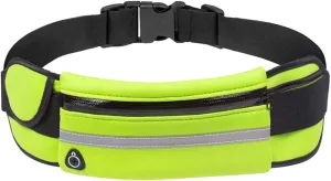 Slim Running Belt, Waterproof Fanny Packs for Women,Phone Holder for Running,Reflective Waist Bag for Women,Runners Belt Pouch,Money Belt,Waist Pack for Camping Running Travel Workout