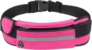 Slim Running Belt, Waterproof Fanny Packs for Women,Phone Holder for Running,Reflective Waist Bag,Runners Belt Pouches for Men,Money Belt,Waist Pack Bag for Camping Travel Workout Running