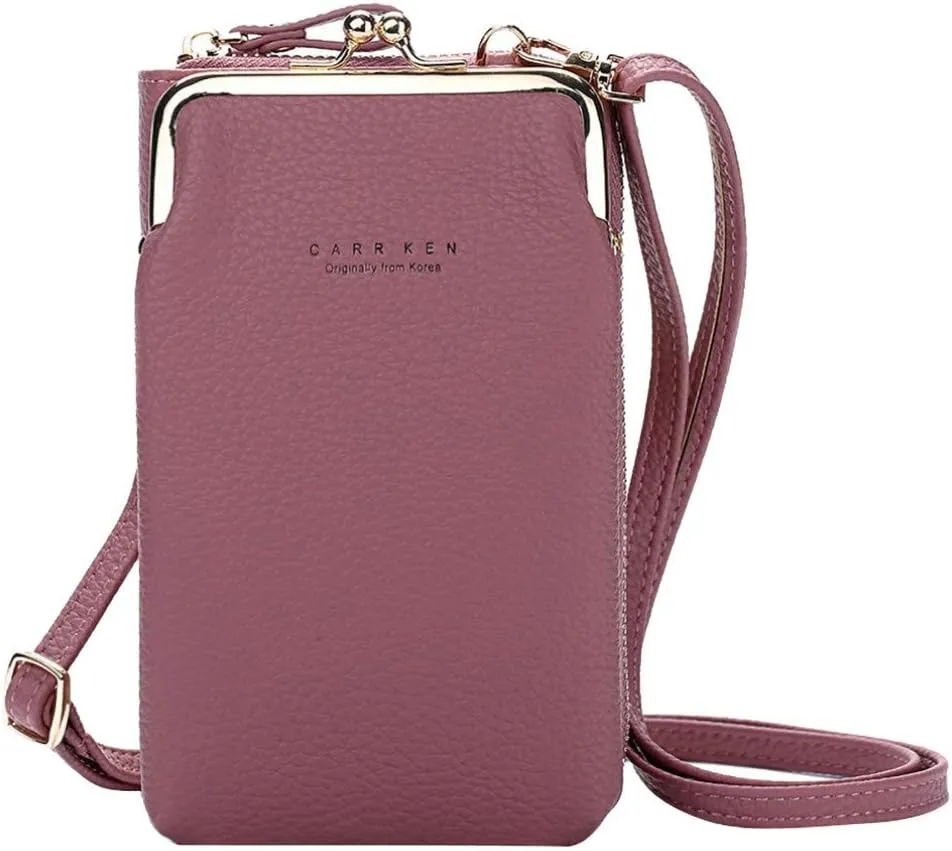 Sling Bags for Women Anti Theft Travel Small Quilted Crossbody Bags for Women Clear Bag for Stadium Events(Purple)