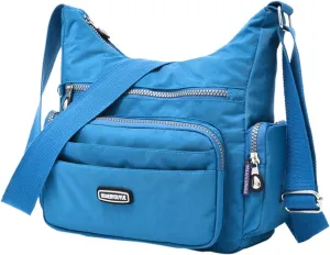 Sling Bags for Women Anti Theft Travel Waterproof Nylon Crossbody Bags for Woman Trendy Clear Fanny Pack(G)
