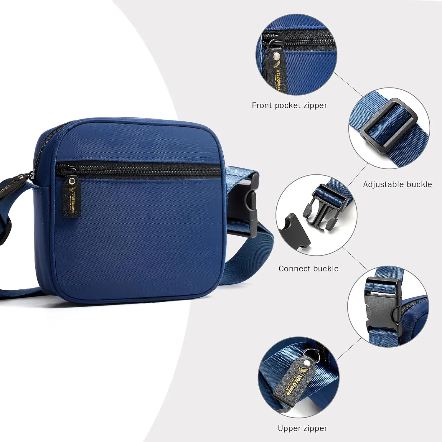 Small Crossbody Bags for Women Waterproof Adjustable Sling for Travel & Everyday Use