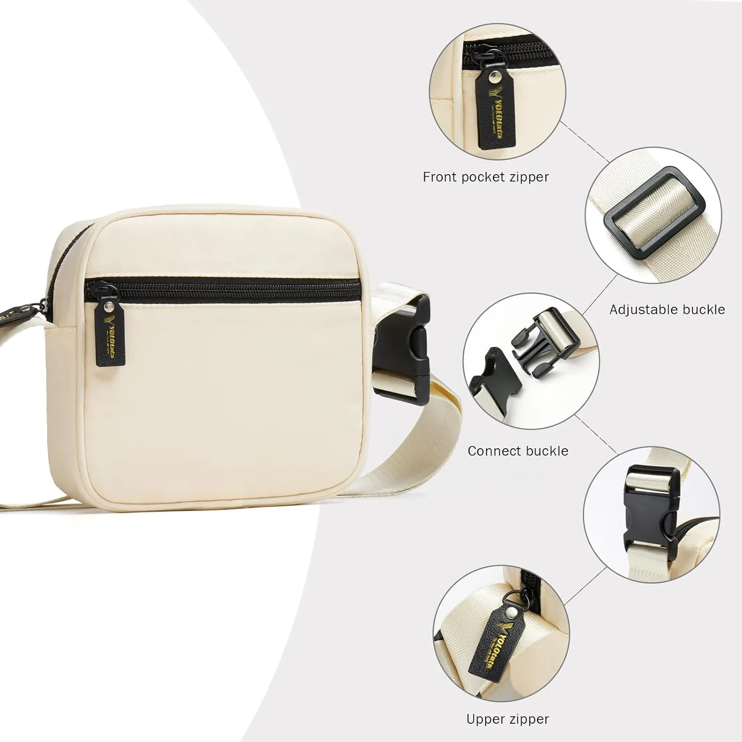 Small Crossbody Bags for Women Waterproof Adjustable Sling for Travel & Everyday Use