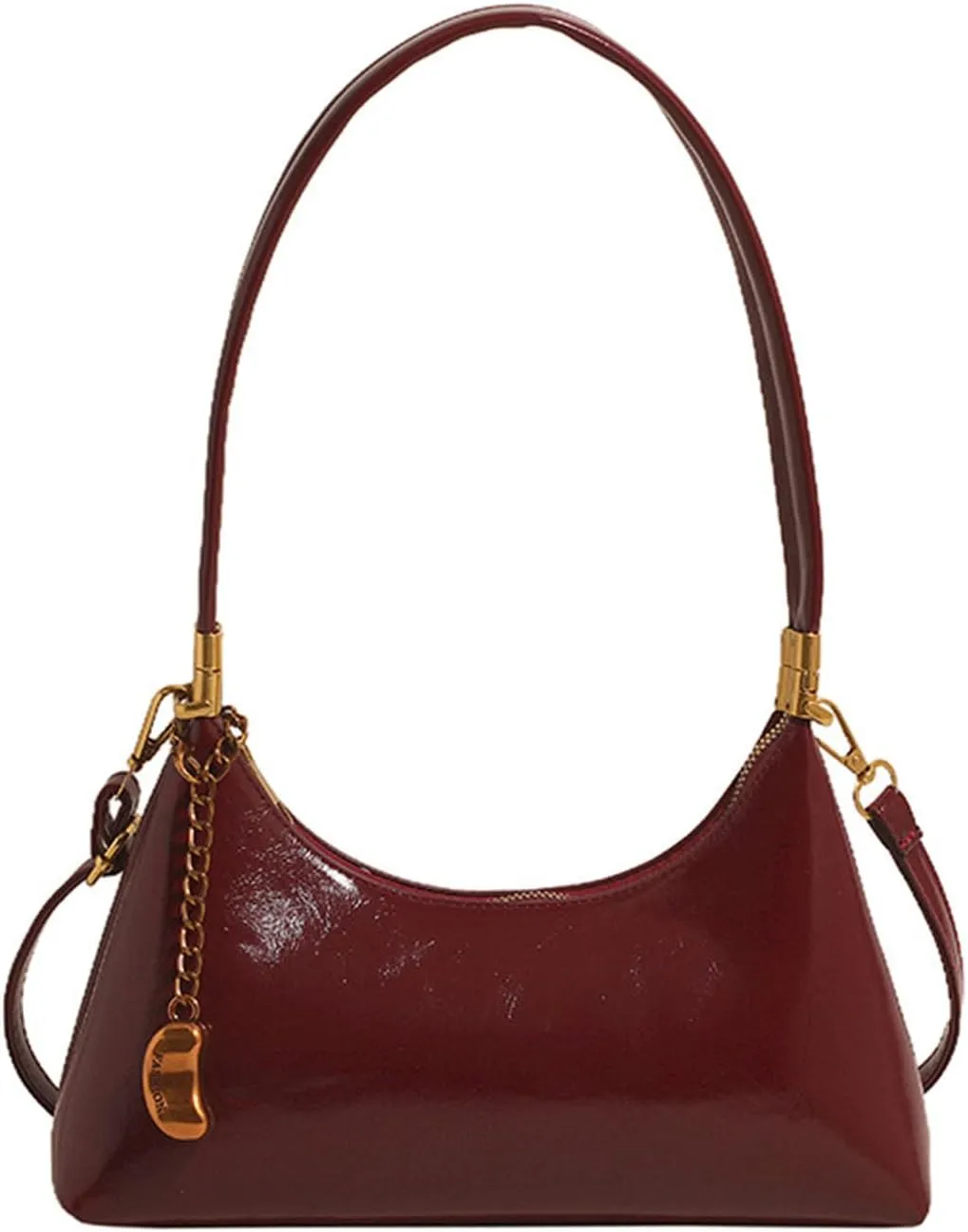 Small Hobo Shoulder Bag for Women 2025 - PU Leather Crossbody Purse with Detachable Strap | Trendy Vintage Crescent Bag