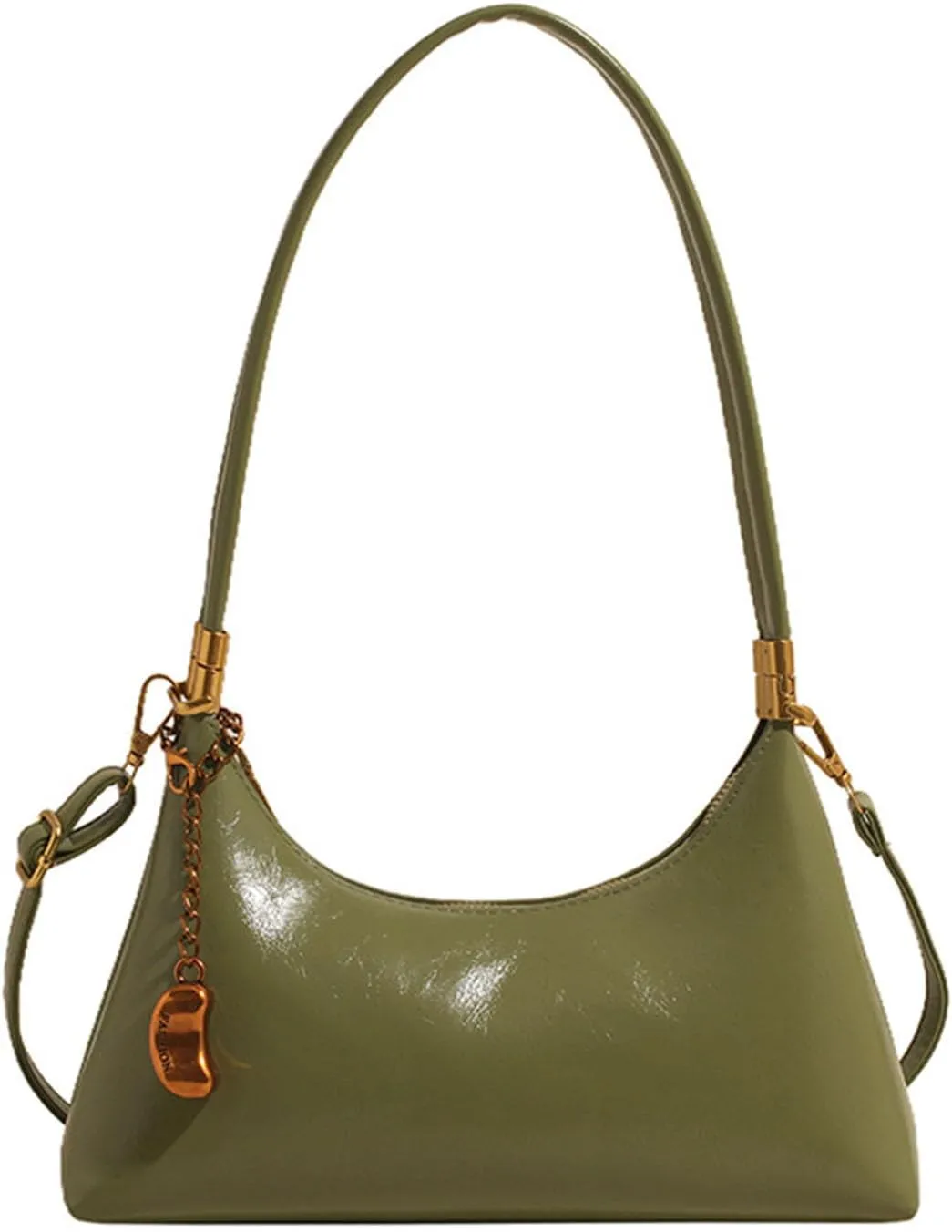 Small Hobo Shoulder Bag for Women 2025 - PU Leather Crossbody Purse with Detachable Strap | Trendy Vintage Crescent Bag