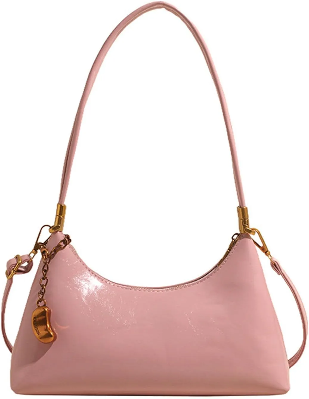 Small Hobo Shoulder Bag for Women 2025 - PU Leather Crossbody Purse with Detachable Strap | Trendy Vintage Crescent Bag