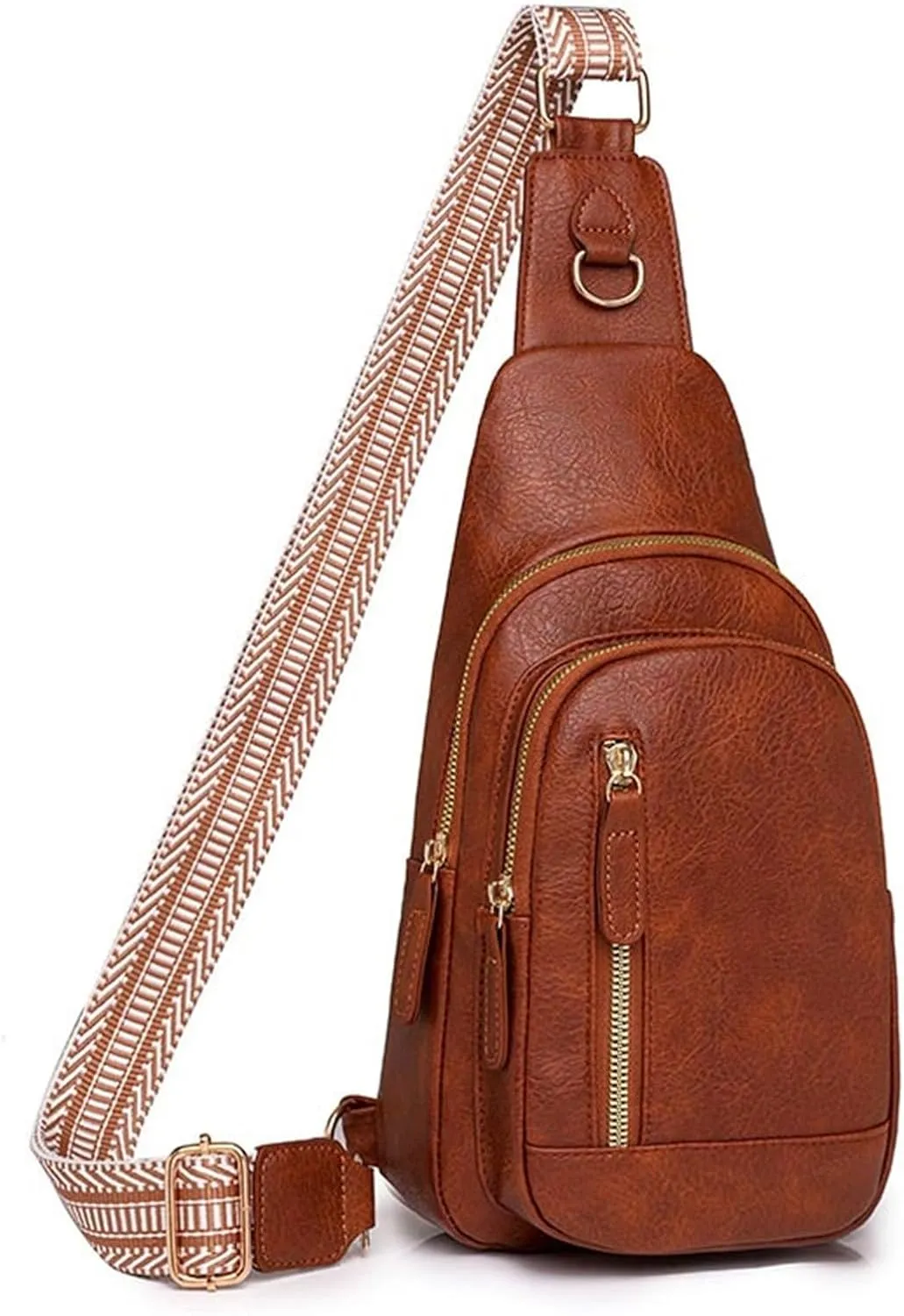 Small Sling Bag for Women Faux Pu Leather Sling Crossbody Bags Fashion Daily Use Travel Bag with Adjustable Strap