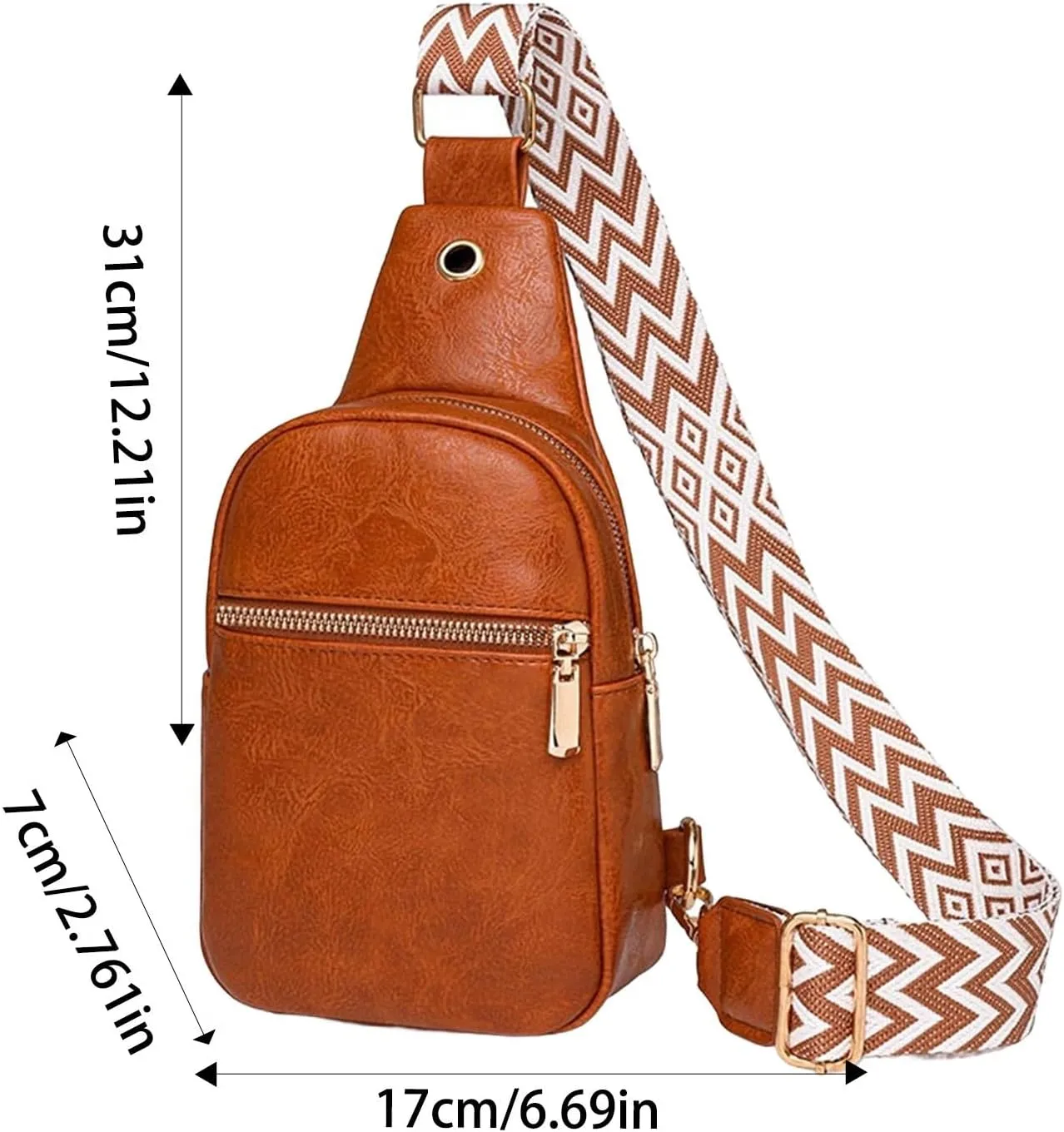 Small Sling Bag for Women Faux Pu Leather Sling Crossbody Bags Fashion Daily Use Travel Bag with Adjustable Strap