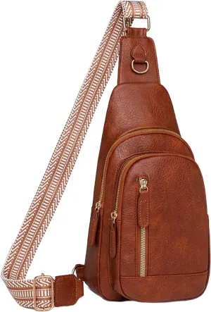 Small Sling Bag for Women Faux Pu Leather Sling Crossbody Bags Fashion Daily Use Travel Bag with Adjustable Strap