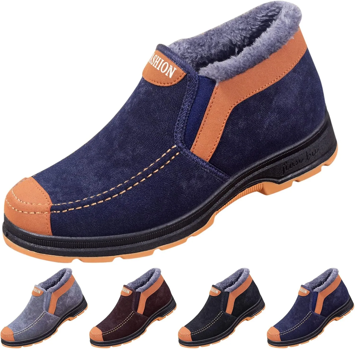 Snow Boots for Women Waterproof Non Slip Tall Slip on Winter Boots for Women Waterproof Furry Winter Boots Boots for Snow Women Botas Termicas Para Mujer De Trabajo