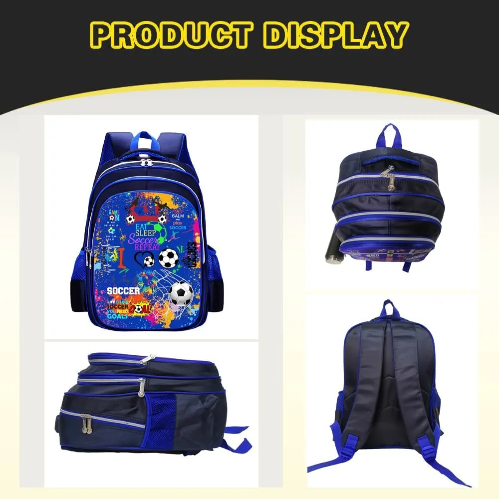 Soccer Backpack Laptop Backpack For Men Women, Soccer Backpacks Shoulder Bag For Travel Hiking Camping Daypack