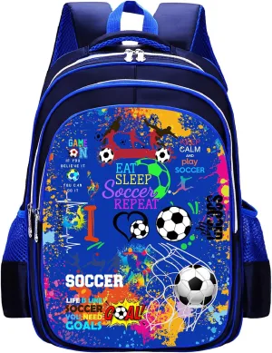 Soccer Backpack Laptop Backpack For Men Women, Soccer Backpacks Shoulder Bag For Travel Hiking Camping Daypack