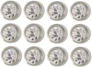 Studex Stainless Steel Bezel Setting with 3MM April Crystal Ear Piercing Stud (Dozen)