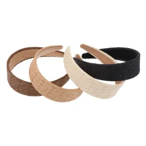 Sturdy Headband for Women Hair Clip Barrettes Knotted Style Beach Headbands Random Color