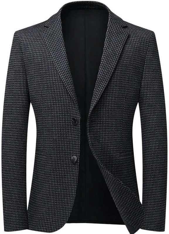 Stylish Mens Travel Blazers Business Casual Men Suit Sport Coat Elegant Notched Lapel Suit Jackets
