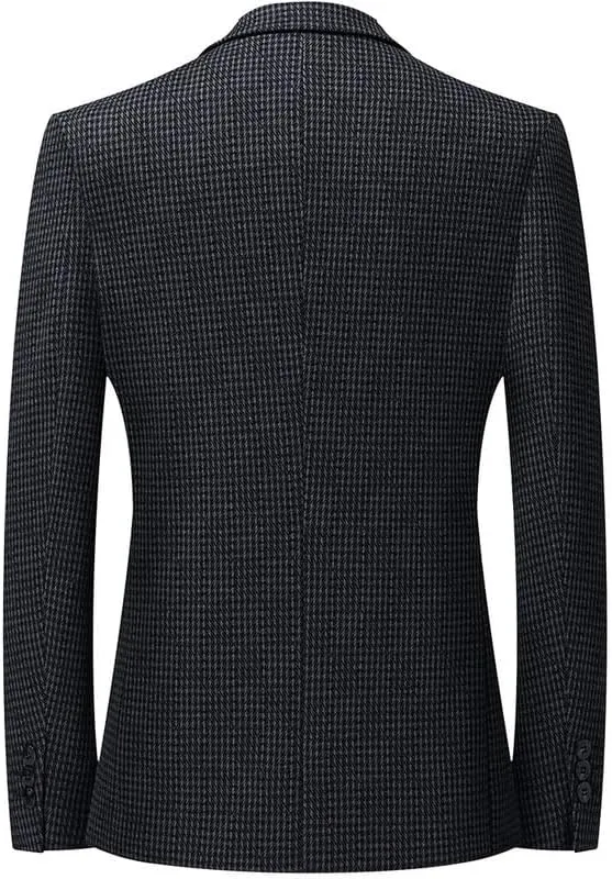 Stylish Mens Travel Blazers Business Casual Men Suit Sport Coat Elegant Notched Lapel Suit Jackets