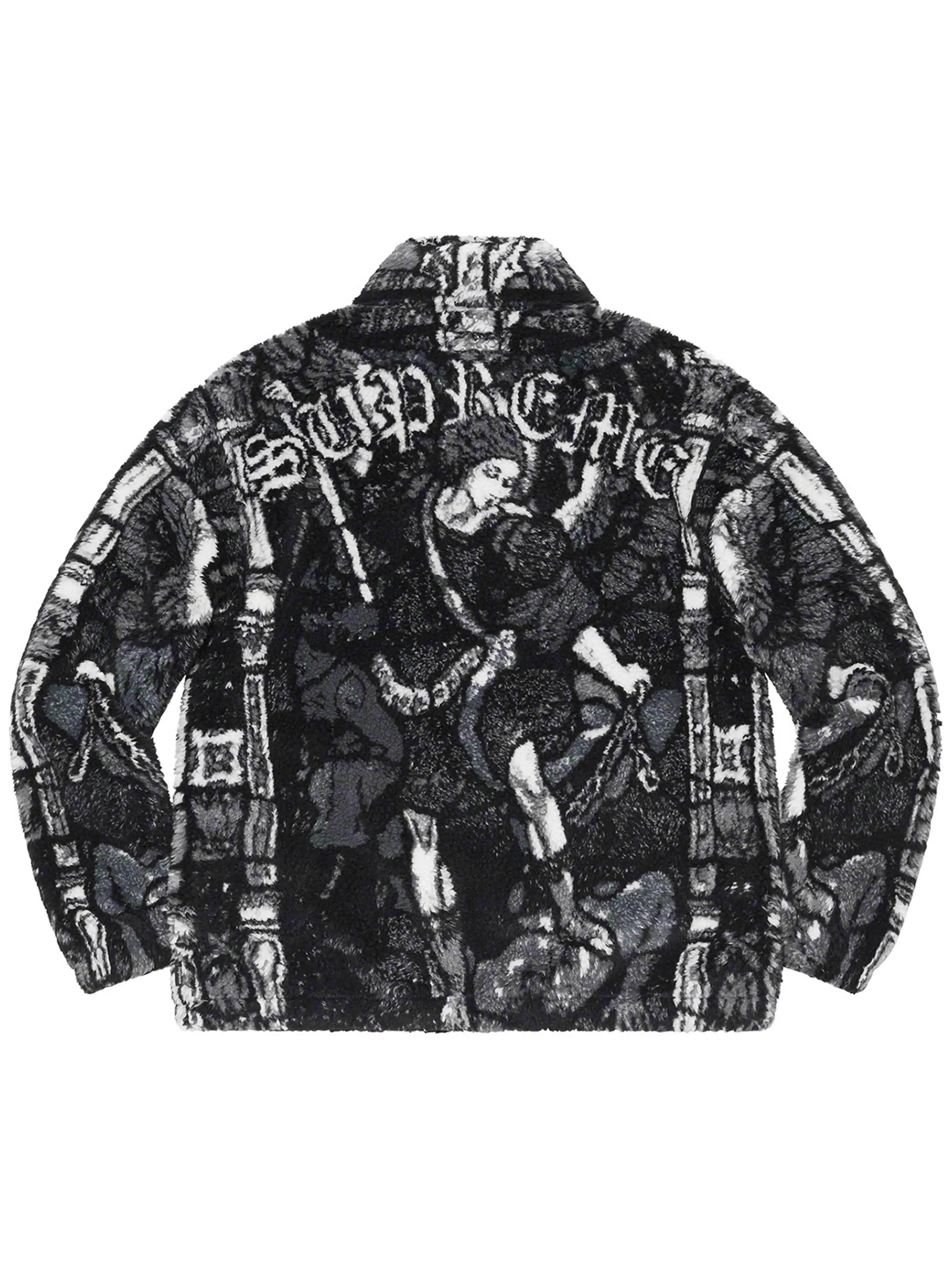Supreme Saint Michael Fleece Jacket Black [SS21]