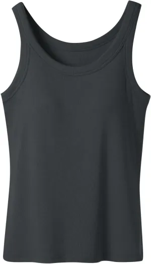 Tank with Built in Bra for Women Scoop Neck Spaghetti Strap Tank Top Ribbed Sleeveless Slim Fit Summer Casual Outfits
