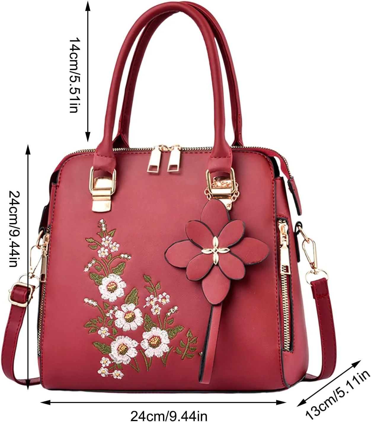 Tote Top Handle Satchel Bags for Women Large Casual Handbags for Work Dating Multi Compartment Purse(Green)