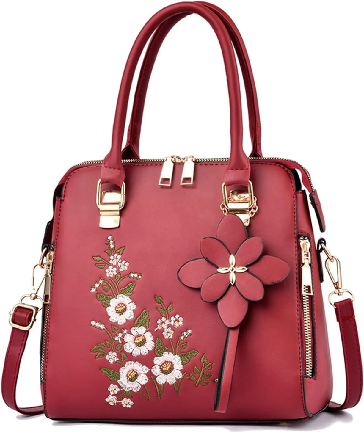 Tote Top Handle Satchel Bags for Women Large Casual Handbags for Work Dating Multi Compartment Purse(RD1)