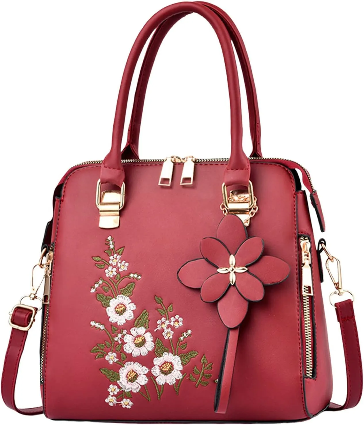 Tote Top Handle Satchel Bags for Women Large Casual Handbags for Work Dating Multi Compartment Purse(RD1)