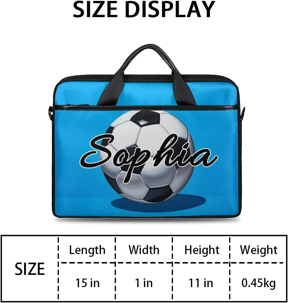 TropicalLife Personalized Laptop Bag 15 Inch Custom Sleeve Case with Handle Shoulder Strap Computer Messenger Bag