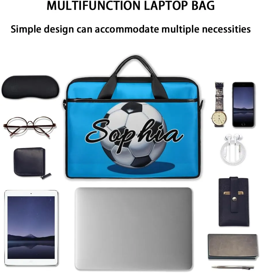 TropicalLife Personalized Laptop Bag 15 Inch Custom Sleeve Case with Handle Shoulder Strap Computer Messenger Bag