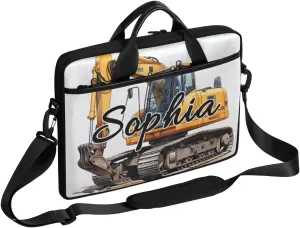 TropicalLife Personalized Laptop Bag 15 Inch Custom Sleeve Case with Handle Shoulder Strap Computer Messenger Bag