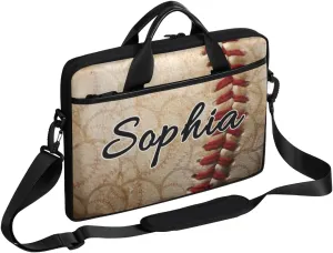 TropicalLife Personalized Laptop Bag 15 Inch Custom Sleeve Case with Handle Shoulder Strap Computer Messenger Bag