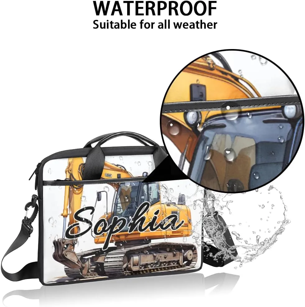 TropicalLife Personalized Laptop Bag 15 Inch Custom Sleeve Case with Handle Shoulder Strap Computer Messenger Bag