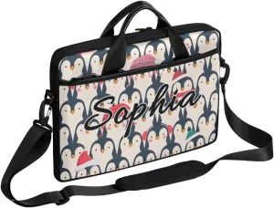TropicalLife Personalized Laptop Bag 15 Inch Custom Sleeve Case with Handle Shoulder Strap Computer Messenger Bag